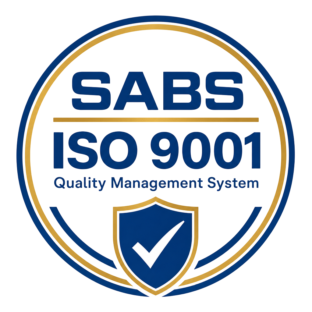SABS ISO 9001 Certified